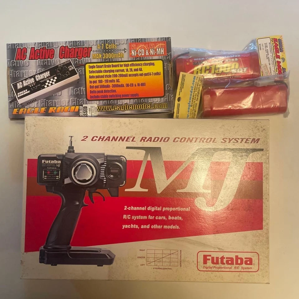 Futaba MJ 2-Channel RC System with AC Charger and Batteries New RTR - Image 2 of 2