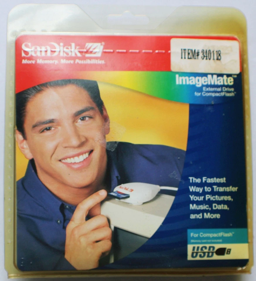 VTG New SanDisk ImageMate SDDR-31-01 USB CompactFlash Extermal Drive Card Reader - Image 2 of 4