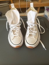 Converse white Run Star Hike women  s high tops size 7 new
