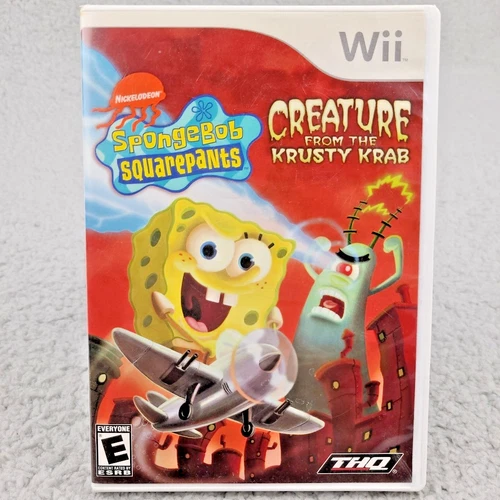 SpongeBob SquarePants Creature from the Krusty Krab (Nintendo Wii, 2006) CIB