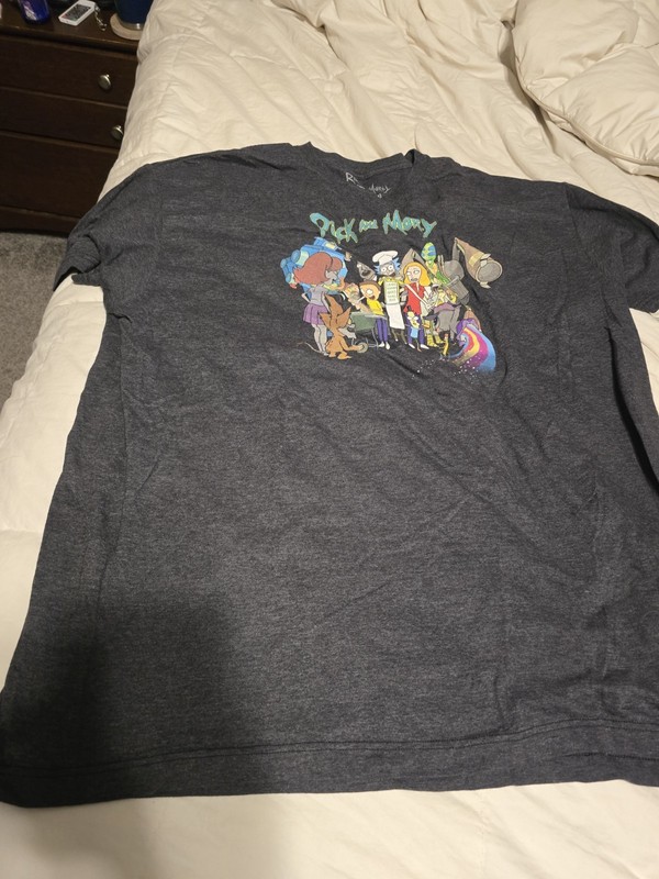 Rick And Morty Gray T Shirt XXL