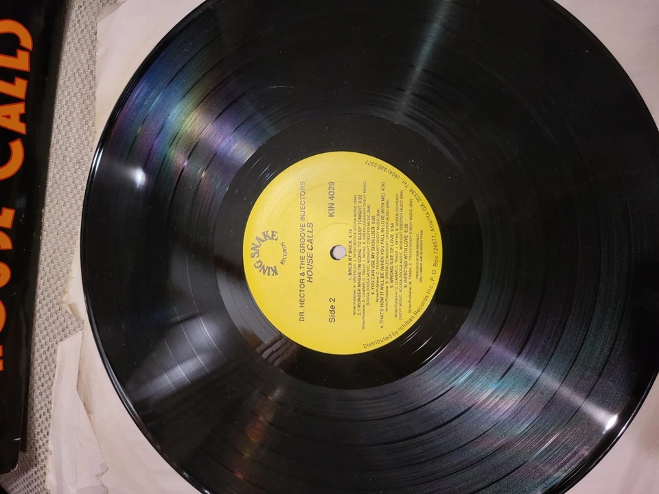 Dr. Hector & The Groove Injectors House Calls LP 1990 King Snake KIN 4029 EX/NM - Image 4 of 4