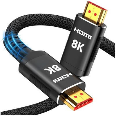 High-Speed 8K HDMI 2.1 Cable 20ft, 48Gbps - Male-to-male