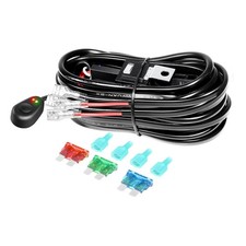 Produktbild - Willpower 12 V LED Lichtleiste Kabelbaum Kabel Typ A - 2 Kabel - 16 AWG