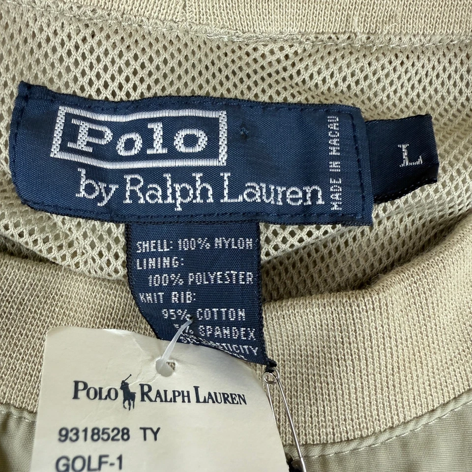 De Colección Polo Ralph Lauren Chaqueta Hombres L Golf Cortavientos Malla Forrada Pullover Nuevo con Etiquetas Foto 3 de 4
