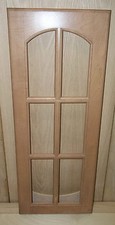 2 MULLION FRAME CABINET DOORS PAINT GRADE MAPLE 6 PANEL ARCH 11 X 28 1 KITCHEN