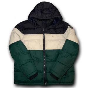 white puffer ski jacket