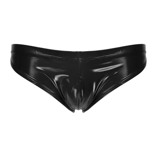 Men's Sexy Metallic G-String Thongs Sissy Panties Bulge Pouch Briefs Underwear - Picture 4 of 34