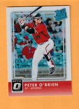 Peter O'Brien Arizona Diamondbacks 2016 Donruss Optic Holo #49 Miami Canes 1K