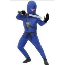 Blue Ninja Avengers Series Boys halloween Costume Size L 10-12 NWT