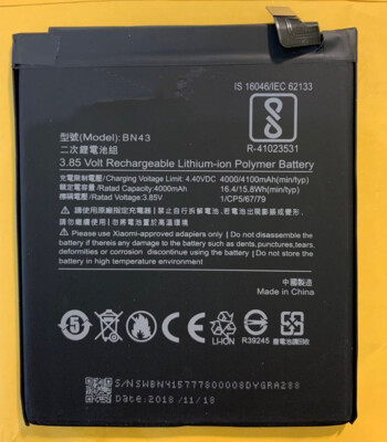 Replacement Battery-Compatible with XIAOMI REDMI NOTE 4X BN43