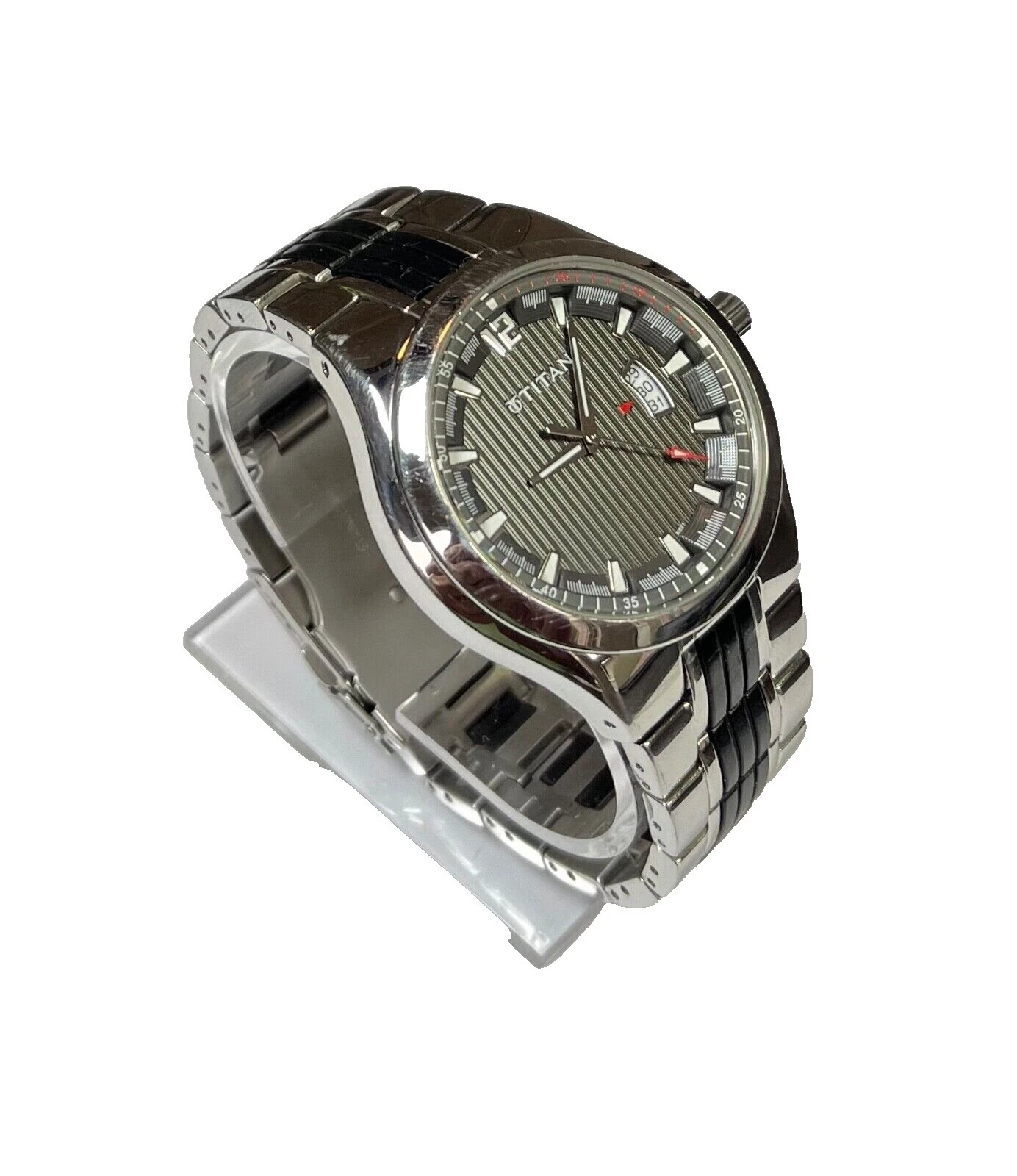 Titan Stainless Steel Silver Band Wristwatches