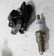 MOTOKU Ignition Coil w/ Spark Plug for Kawasaki Engine Lawn Mower Tractor