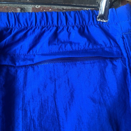 Vintage 80's Gatorade Thirst Quencher Unlined Nylon Blue Pants Size Small Y2K - Picture 11 of 12