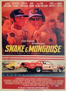 VRHTF VTG COOL NHRA "SNAKE AND MONGOOSE" THE MOVIE FULL SIZE POSTER" 11"x 17"