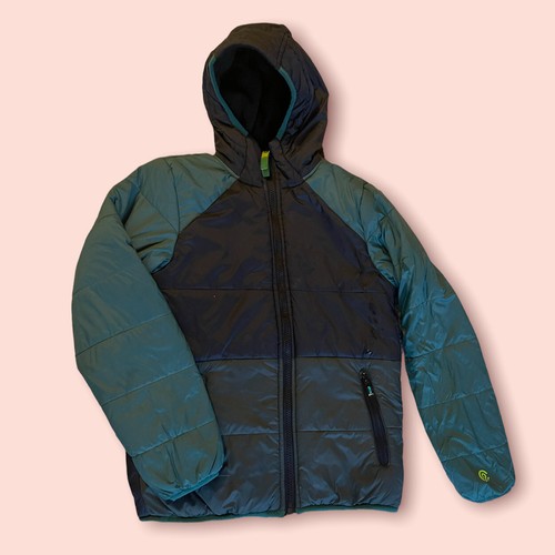 Champion C9 Black Green Hooded Puffer 