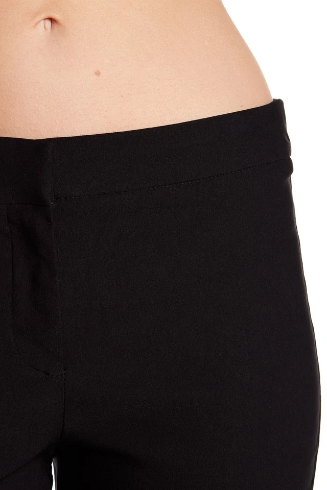 Pantalones negros lisos Nanette Lepore 145906 para mujer modestos de pierna acampanada talla 8 Foto 3 de 3