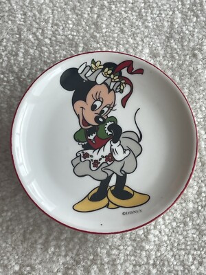 Minnie Mouse Reutter Porzellan W. Germany Mini Plate Disney Pre Owned