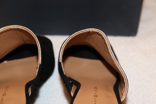 Ladies Tommy Hilfiger Black Suede "TW Sayna" Open Toe Heels size 6M - Picture 7 of 11