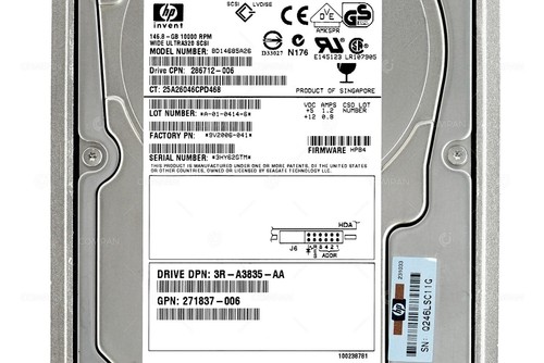 289044-001 HP HDD 146GB 10K U320 SCSI 3.5" LFF HOT-SWAP - Afbeelding 4 van 8
