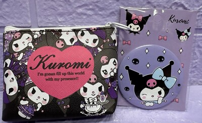 Kuromi Sanrio Geldbörse Handspiegel süß kleines Geschenkpaket Kawaii SANRIO