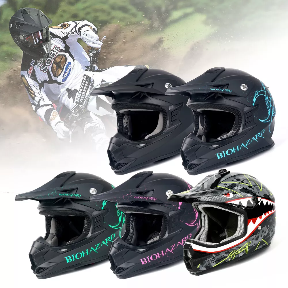 Orthrus Off Road Motorcycle Dirt Bike ATV Motocross Helmet for