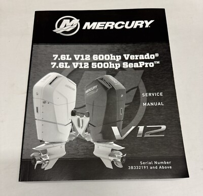 2024 Mercury Marine 90-8M0217809 Verado SeaPro 7.6L OB Factory Service Manual