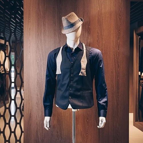 Male Mannequin and Mannequin Torso with Stand Half Body Dress Form Plastic - Picture 6 of 6