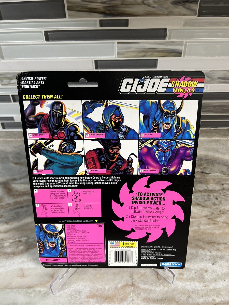 GI Joe Shadow Ninjas Bushido Snow Ninja Action Figure 1993