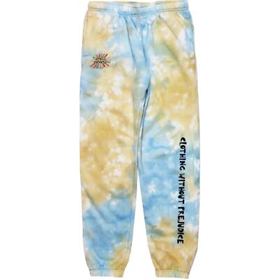 Cross Colours NWT XS Women's Sunshine Logo Tie Dye Joggers