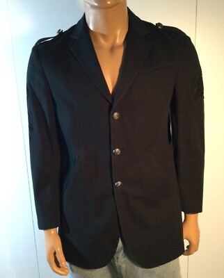 Ed Hardy Black Eagle Logo Vintage  Sample   Blazer Size XL