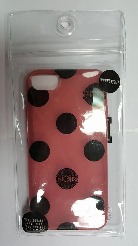 VICTORIA'S SECRET PINK IPHONE 6/6S/7 POLKA DOT BEGONIA FLEXIBLE HARD CASE COVER - Image 2 of 3