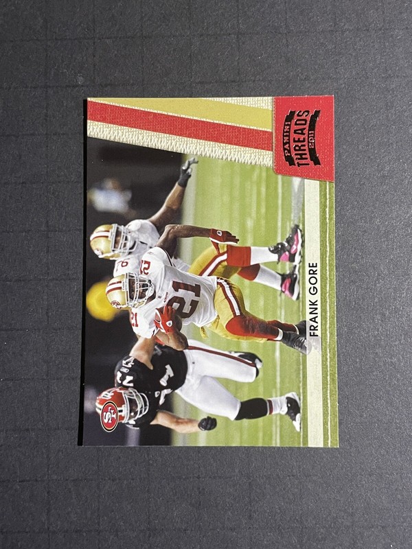 2011 Panini Threads Frank Gore Card #125 - San Francisco 49ers
