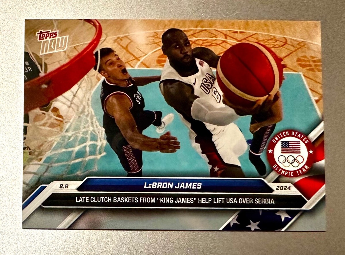 2024 Topps Now Olympics #24 LeBron James USA Basketball | eBay