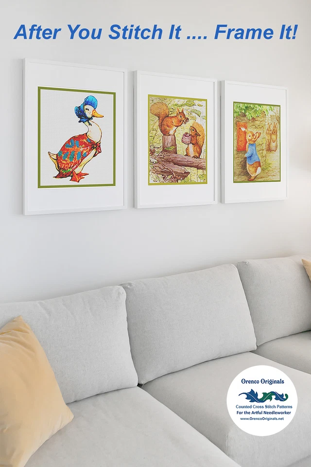 Beatrix Potter Squirrel Nutkin Owl Eyes Wide Shut Counted Cross Stitch Pattern - Image 3 of 4