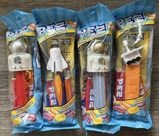 2024 SPACE MISSION - PEZ Dispensers - Silver/Gold Astronaut-Rover-Shuttle