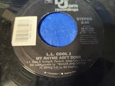 LL COOL J - I NEED LOVE / MY RHYME AIN'T DONE -  7" VINYL 45 RPM SINGLE