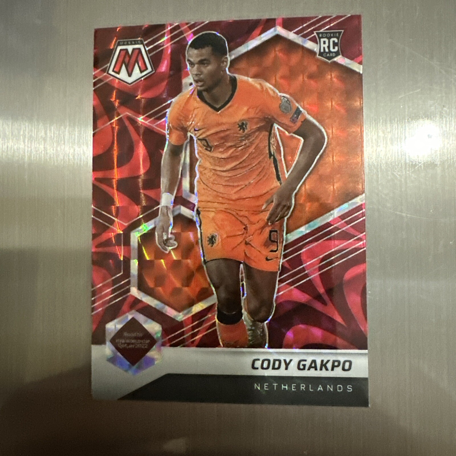 2021 Panini Mosaic Road to FIFA World Cup Cody Gakpo #177 Red Reactive