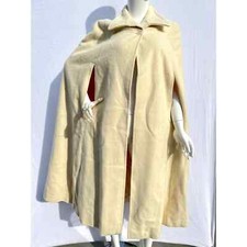 60s/70s Cream Wool Midi Length Cape