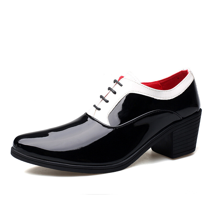 SAOLA Scarpe Oxford uomo colori misti punta tacco alto blocco business formali
