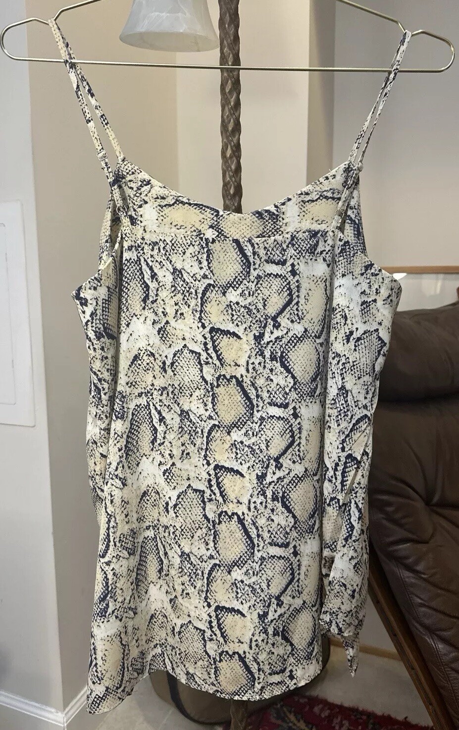 EUC Mod Ref Size M Snakeskin Print Adjustable Spa… - image 2