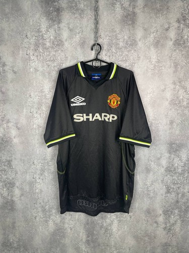 Maillot Manchester United 1996-1998 Umbro - Taille L, Manches Longues, Rouge, Occasion