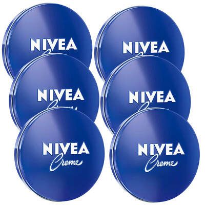 6x 75ml Nivea Pflegecreme Dose Pflegt und verwöhnt jeden Hauttyp cremige Textur
