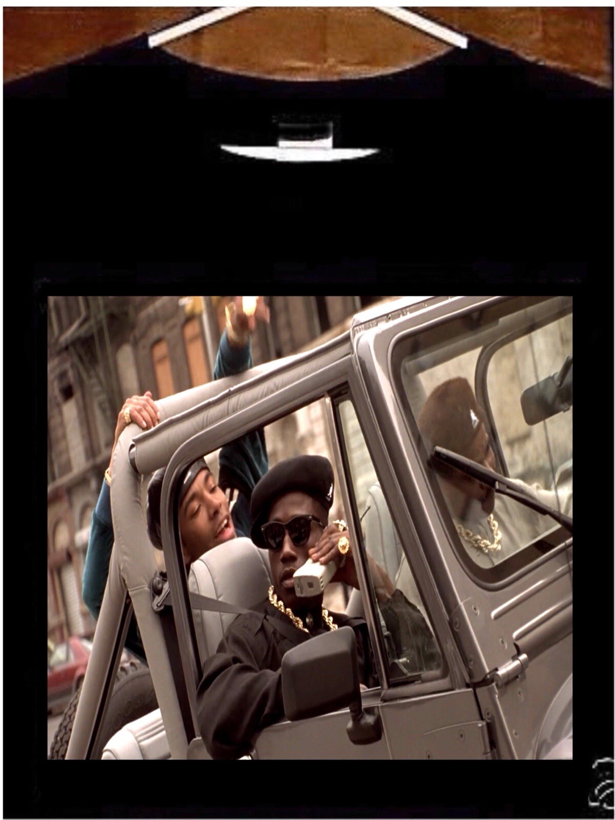 ALTRA Nuova T shirt Jack City Movie; Nino marrone e crew in jeep