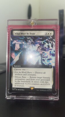 [Rare Borderless] What Must Be Done | 157 | MTG | Assassin's Creed | Expect PSA 