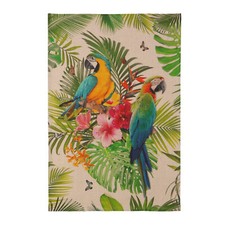 Geschirrtuch Tropical Papagei 100 % Leinen Coucke