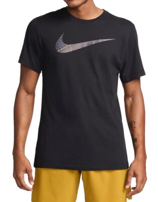 Nike Dri-FIT Fitness Athletic Short Sleeve T-shirt Black FJ2464