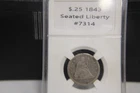 1843p Seated Liberty Silver Quarter 90% Silver