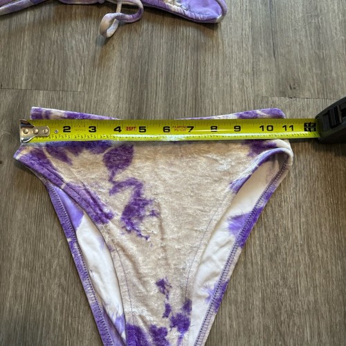 Frankies Bikinis Damen X-Small 2-teilig Samt Batik String Bikini Badeanzug XS - Bild 9 von 9
