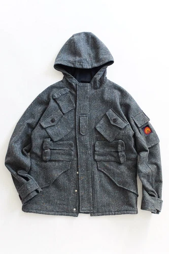 18 EAST Iscaire Molloy Tweed Parka Coat - NEW - M video thumbnail